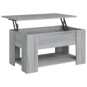 vidaXL Salongbord grå sonoma 79x49x41 cm konstruert tre