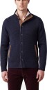 Alan Paine Duchally waffle front cardigan XL blå herre