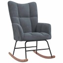 vidaXL Gyngestol Mørkegrå 78 x 61 x 98 cm Fløyel