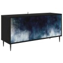 vidaXL TV skap RAALTE 102 x 33 x 51 cm Svart eik Konstruert tre