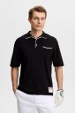 J.Lindeberg 30Y Jesper Retro Relaxed Polo Svart Golf pologenser herre Black XX Large