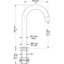 VOLA TUT 090B, Ø19, KROM