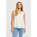 2 Biz Dame Topper Hvit L,