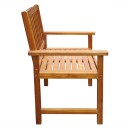 vidaXL Hagestoler 2 stk heltre akasie brun