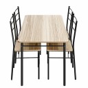 5 delt spisebordsett i eik – bord og 4 stoler 110x68cm