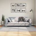 Teppe HUARTE kort luv mykt og vaskbart grå 140x200 cm