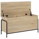 vidaXL Lagringsboks Sonoma eik 80 x 40 x 49,5 cm Konstruert tre
