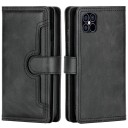 INCOVER iPhone 12 Pro / 12 Skinn Flip Deksel med stor Lommebok - Svart