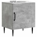  Nattbordskap 2 pcs Betonggrå 43 x 34,5 x 50 cm Konstruert tre
