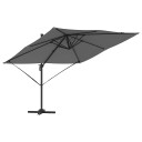  Cantilever Roma Parasol Antrasitt 286x285x265 cm Aluminium