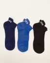 LEVITY 3-pack Training Sock Black/Blue Lolite/Navy 39-42