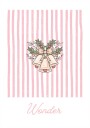 Bells Wonder Pink Stripes Plakat Plakat / 100x150cm