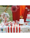 6 stk Fargerike Sirkus Kopper 220 ml Circus Party