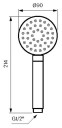 Tapwell ZDOC095 Hånddusj Krom