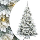  Kunstig juletre med 300 LED med stativ grønn 180 cm PE og PVC