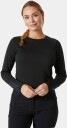 Helly Hansen Dame Lifa Active Crew Lett Basislag Svart M