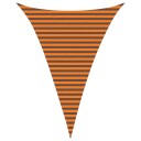 vidaXL Solskygge seil Oransje og Brunt 3 x 4 x 4 m