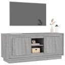 vidaXL TV-benk grå sonoma 102x35x45 cm konstruert tre