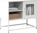 TV benk hvitt 68x39x60,5 cm stål