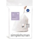 Spesialtilpassede poser, 30–45 l, kode J, 20 stk., hvite white 30-45 l