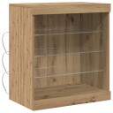  Sideboard med LED Lys Artisan Eik 60,5x37x67 cm