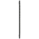 vidaXL Veggmontert sengegavl grå 106x3x91,5 cm heltre furu