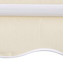 vidaXL Elektrisk Markise 4 x 3 m Krem 100% Polyester