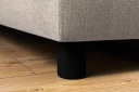 Crazy 5 seters Høyrevendt U formet X Large Sofa med Divan og Sjeselong i Stoff   Beige
