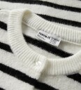 Name It Genser   Strikk   NkfNerina   Antique White/Black   Name It   6 år (116)   Genser Hvit Svart