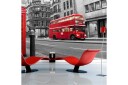 Fototapet Rød Buss Og Telefonkiosk London 350x270 - Artgeist sp. z o. o.