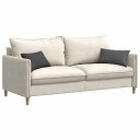  Sofaputer 2 pcs Mørkegrå 50 x 30 cm Corduroy stoff