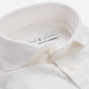 Ferner Jacobsen Slim Linen Shirt - Panna Hvit XL