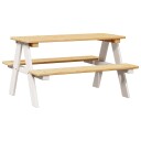 Barnebord med benker IRUN 90x79,5x50 cm massivt tre