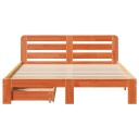  Sengeramme uten madrass voksbrun 160x200 cm heltre furu 8721158410283