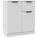 vidaXL Skjenk hvit 60x30x70 cm konstruert tre