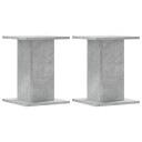  Plantestativer 2 stk betonggrå 30x30x40 cm konstruert tre