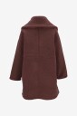 Twentyfour   Pilejakke Mode Teddy Coat Women   Brun