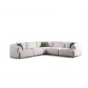Dashwood 5 seters Hjørnesofa   Kremhvit