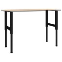  Justerbare arbeidsbenkerammer 2 stk metall 55x(69-95,5)cm svart 147931