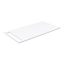 Korsbakken Benkeplate HPL med Håndkleholder Hvit Matt / 1 Side 90cm