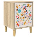 vidaXL Nattbordskap MAINZ Sonoma eik 36 x 33 x 50 cm Konstruert tre