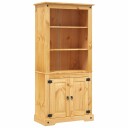 vidaXL Vitrine meksikansk corona-stil furu 80x40x170 cm