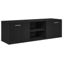 vidaXL TV-skap svart eik 120x34x37 cm konstruert tre