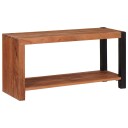  Bokhylle Brun svart 80 x 30 x 40 cm Solid akasietre