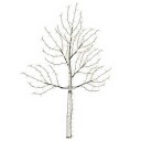 vidaXL Vegghengt LED-juletre 210 cm 312 LED-lys Varmhvit Stål Svart