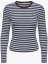 Only Val Long Sleeve O Neck Stripe Top Brun XS