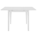  Uttrekkbart spisebord hvit (80-120)x80x74 cm MDF 247626