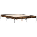  Sengeramme røkt eik 120x200 cm konstruert tre og metall 8721012985490