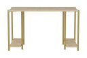 Skrivebord Yepan 60x73,8x125,2 cm med oppbevaring   Gull/Brun