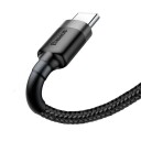 Baseus Cafule USB-C kabel 2m Gråsvart med 2A Hurtiglading